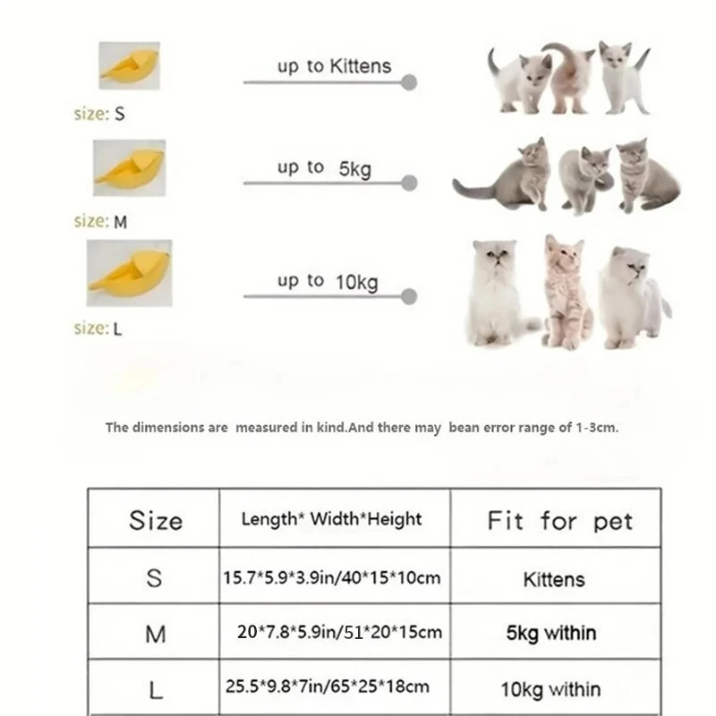 Cozy Banana Cat Bed β Funny, Cute, and Perfect for Sweet Dreams!
