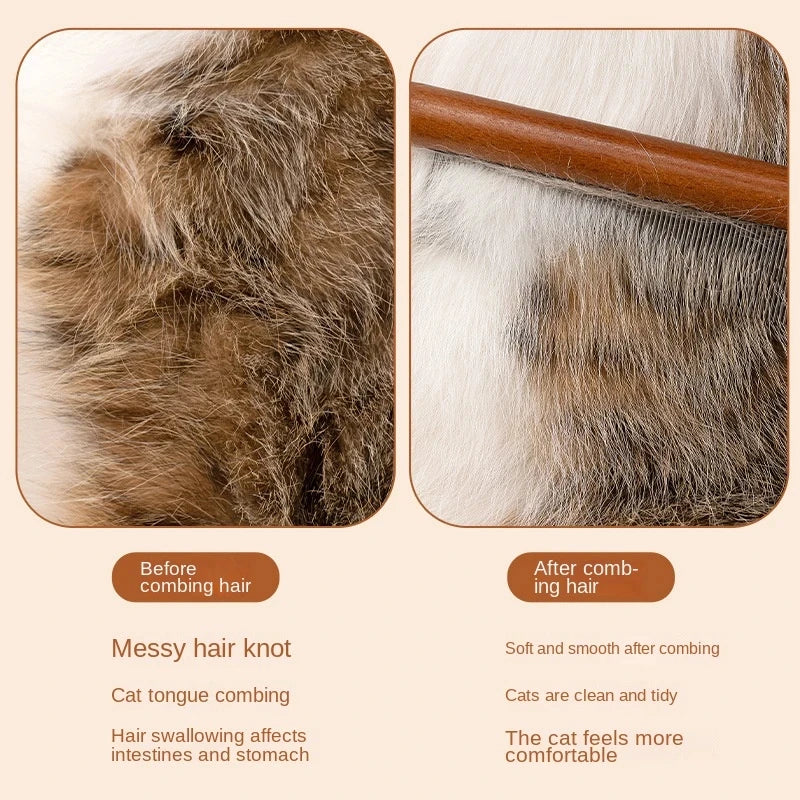 Wooden Cat Comb – Keep Your Cat’s Fur Flawless, Naturally!