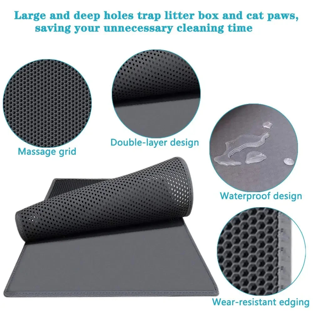 Keep Litter Where It Belongs with the Ultimate Cat Litter Mat!