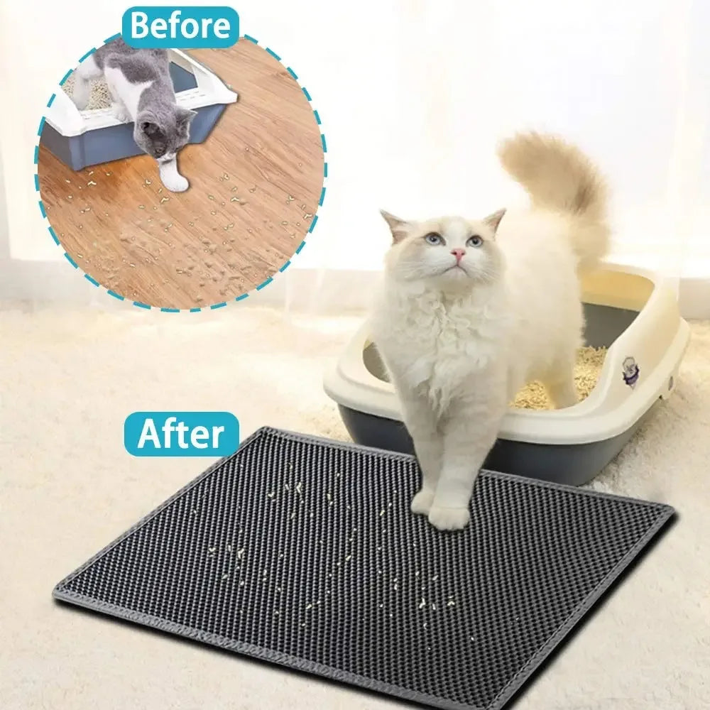 Keep Litter Where It Belongs with the Ultimate Cat Litter Mat!