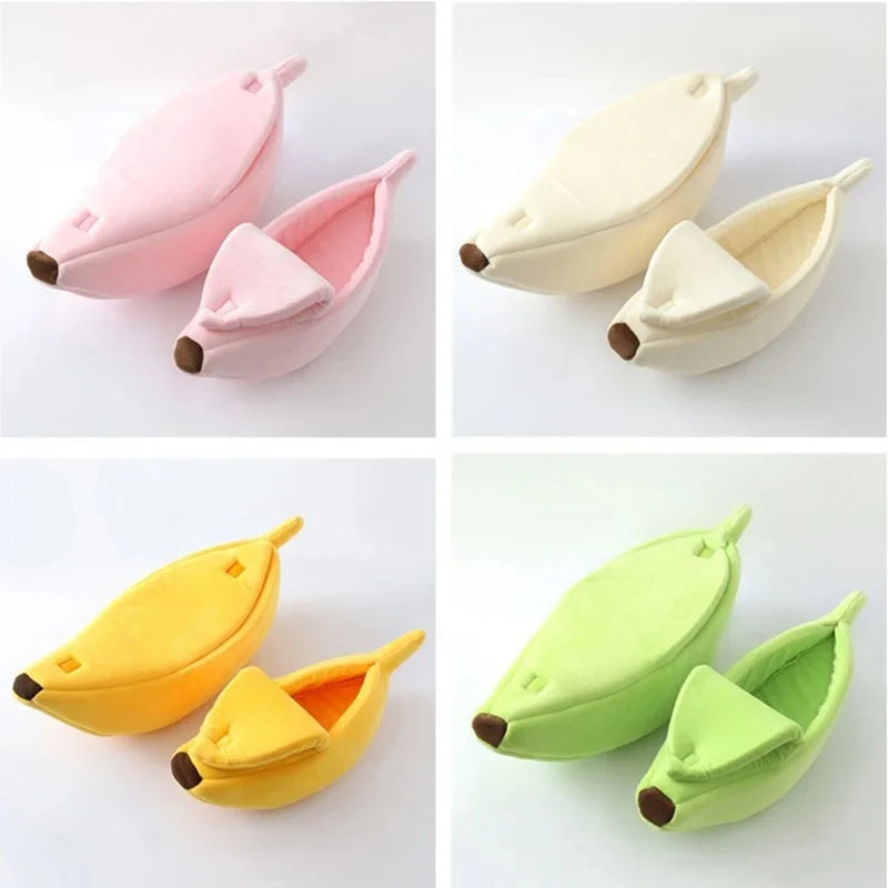 Cozy Banana Cat Bed – Funny, Cute, and Perfect for Sweet Dreams!